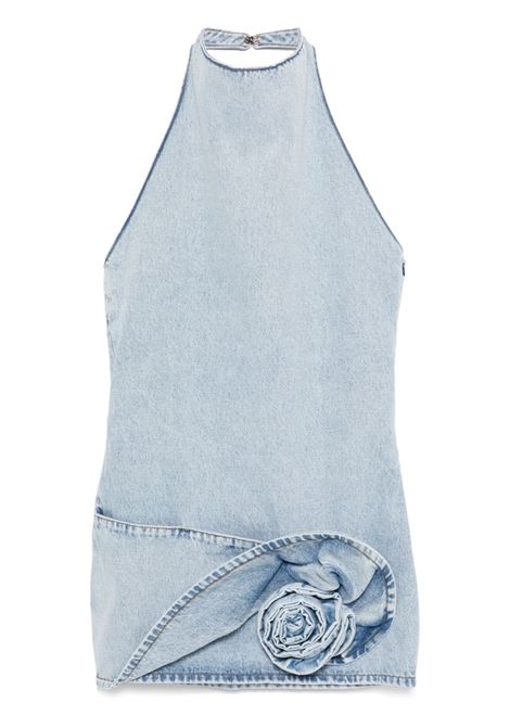 Abito mini denim con fiore in azzurro Magda butrym - donna MAGDA BUTRYM | 204525LGHTBL